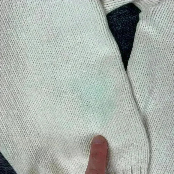 Vtg 70s 80s Chunky Knit Sweater Lion Crafters Full Zip Cricket Style S Collared - Picture 4 of 16